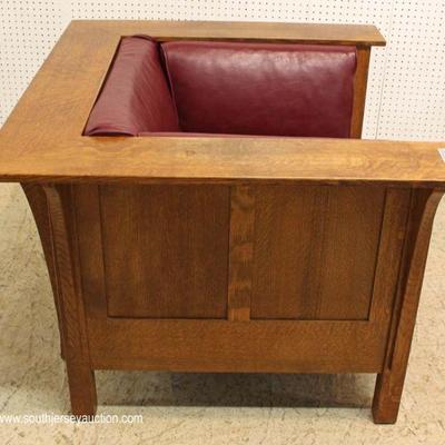  Mission Oak Even Arm Club Chair Paneled all the way Around by â€œStickley Furnitureâ€ â€“ auction estimate $600-$1200 