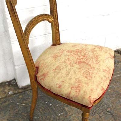  ANTIQUE Ladder Back Chair â€“ auction estimate $50-$100 