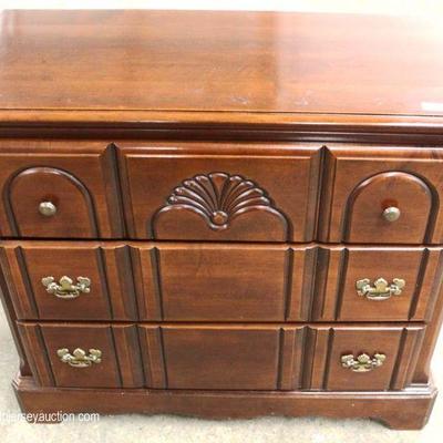 Mahogany Shell Carved Bracket Foot 3 Drawer Bachelor Chest â€“ auction estimate $100-$300 