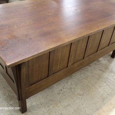  Mission Oak Panel Sides and Back Flat Top 7 Drawer Desk by â€œStickley Furnitureâ€ â€“ auction estimate $1000-$2000 