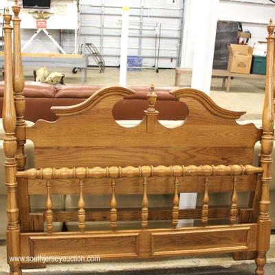  Contemporary 5 Piece Oak Bedroom Set with Queen Size Poster Bed by â€œKeller Furnitureâ€ â€“ auction estimate $400-$800 