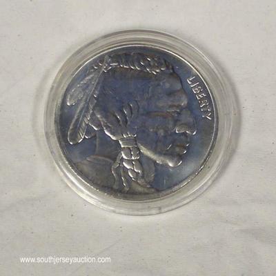  U.S. 1 ounce .999 Fine Silver Indian/Buffalo Commemorative Coin – auction estimate $20-$50

  