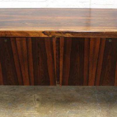  Mid Century Modern Exotic Rosewood Credenza made in Denmark â€“ auction estimate $400-$800 