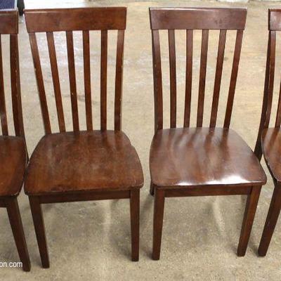  5 Piece Contemporary Mahogany Table and 4 Chairs â€“ auction estimate $100-$300

  