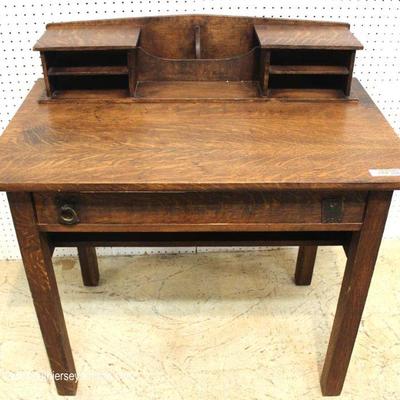 ANTIQUE Mission Oak Ladies Writing Desk by â€œLifetime Furnitureâ€ â€“ auction estimate $300-$600 