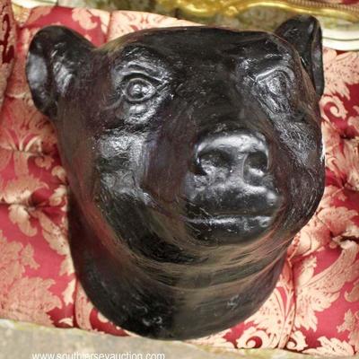 Hand Carved Wood Bear Head – auction estimate $100-$200 