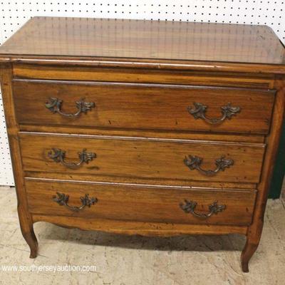 ANTIQUE Country French Cherry 3 Drawer Chest – auction estimate $200-$400 