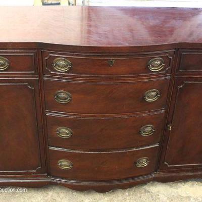  One of Several Mahogany Bow Front Buffets â€“ auction estimate $100-$300 