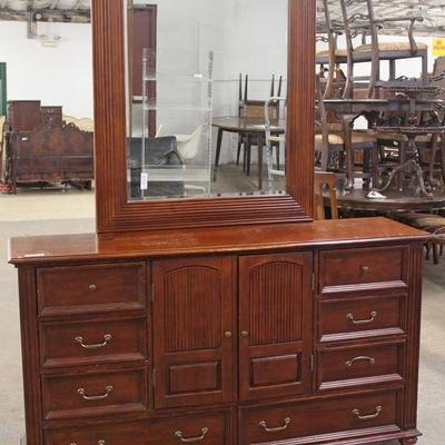 Contemporary 5 Piece Mahogany Bedroom Set with Full Size Poster Bed â€“ auction estimate $300-$600 