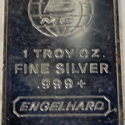  1 Troy Ounce Silver Bar â€“ auction estimate $20-$40 