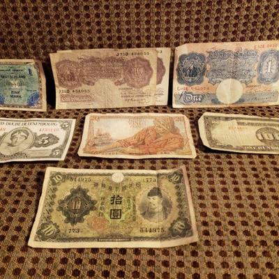 WWII Era Foreign Currency