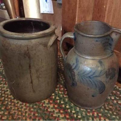 Pottery Jug and Jar