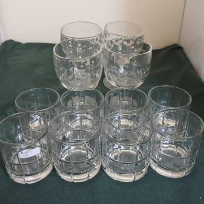 Lot of Scotch and Wine Glasses
