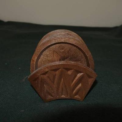 Carved Wooden Coasters