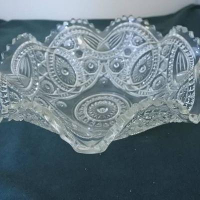 Remarkable Etched Glass Bowl