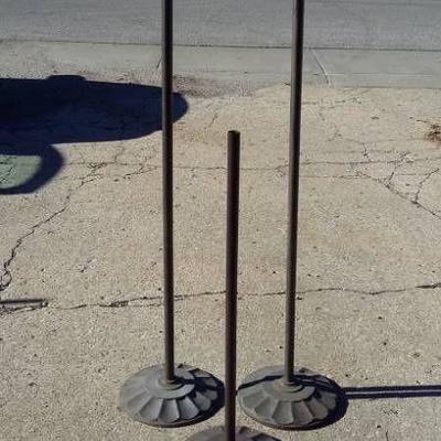 Three Microphone Stands Iron Bases