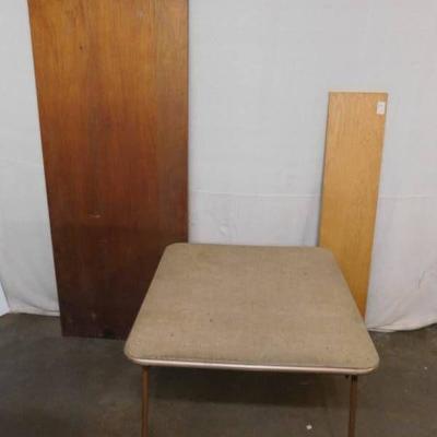 Folding Table and Wood Door