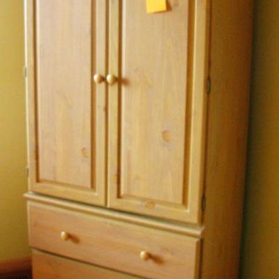 Pine white washed armoire   BUY IT NOW $ 145.00
