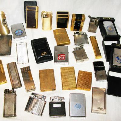 LIGHTER COLLECTION, Dunhill, S T Dupont, Zippo, Ronson, Cartier, , Savoy and more.