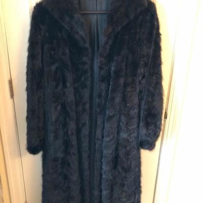 Full length mink coat.