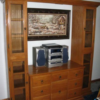 3 section home made oak entertainment center                              
  BUY IT NOW  $ 245.00
