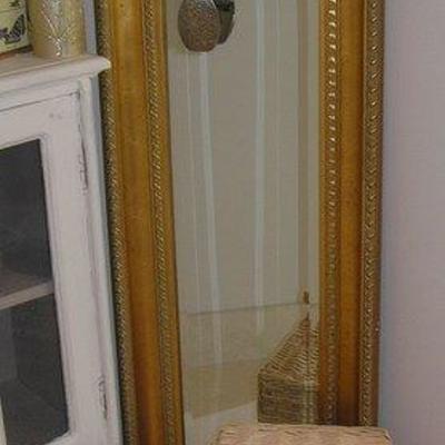 Tall Mirror and Bathroom Cabinet