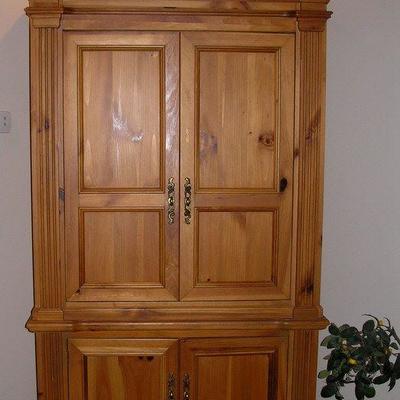 Large Contemporary pine Armoire