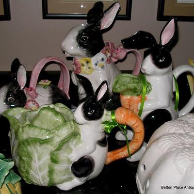 Fitz and Floyd Rabbit Pitchers and More
