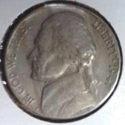 1947 D Jefferson Nickel, MS Detail