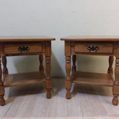 Square Solid Wood End Tables