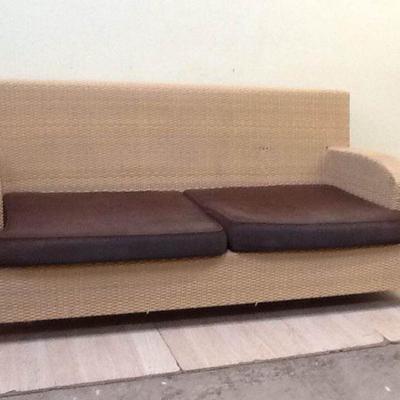 Second Indoor/Outdoor Wicker Couch