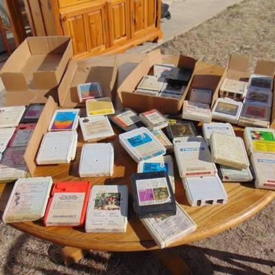 Lot of 8 Track tapes