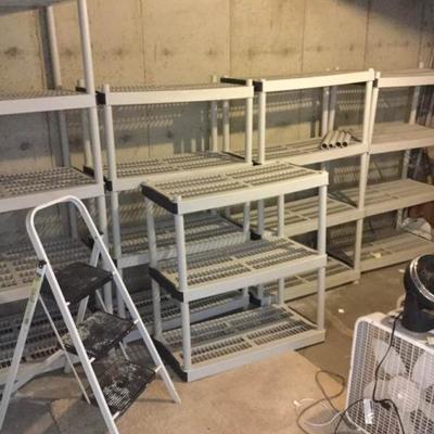 Shelving and Step Stool