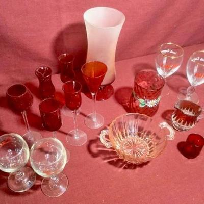 Red Glassware