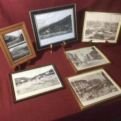 Six framed Colorado History photos