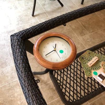 nice small wooden wall clock
