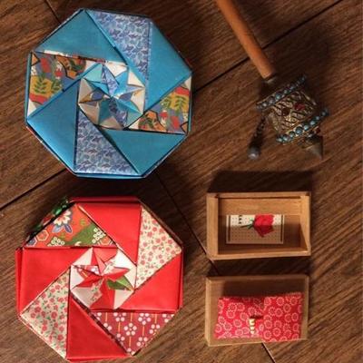 PAC007 Origami Boxes, Old Metal Instrument & Japanese Bathroom Kit