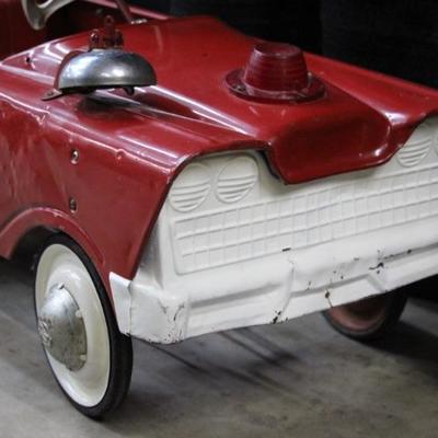 Fire Chief Metal Pedal Car