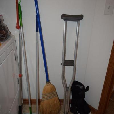 Crutch and Brooms