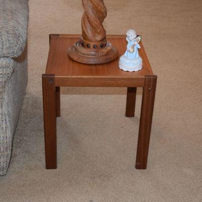 Short Wooden End Table