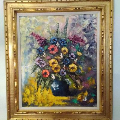 Signed Original Painting on Canvas by Szekely