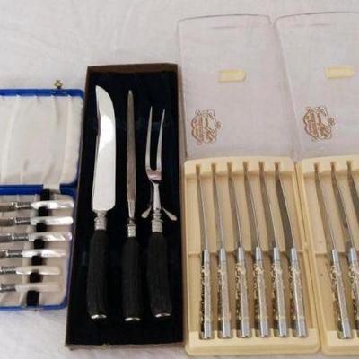 Universal Carving Set, Pair of Carvel Hall Steak Knives by Briddell and More