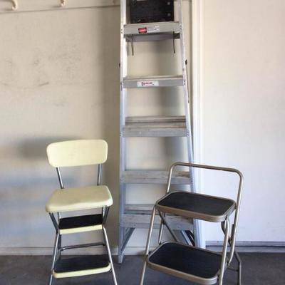 Keller Commercial Ladder, Cosco Step Stool, and Folding Step Stool