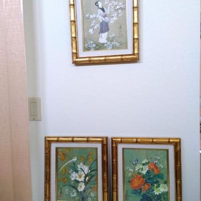 Three Asian Paintings on Paper