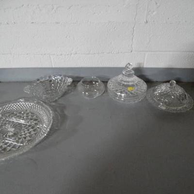 Lot of Ornate Glassware