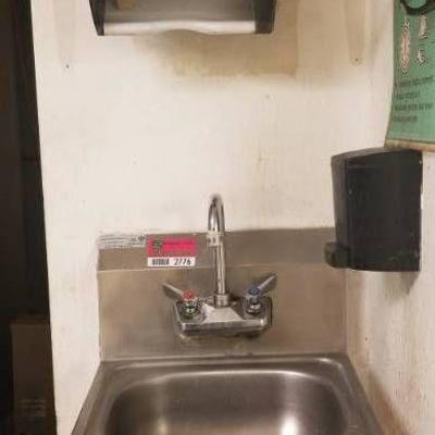Stainless Hand Sink With Soap and Paper Towel Disp ...