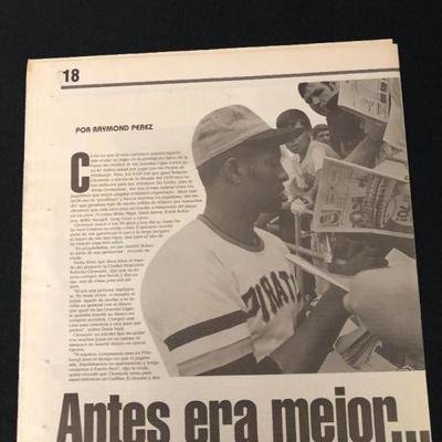 April 20, 1997. El Nuevo Dia newspaper. Talks about he invested money for his kids. He had 3 when he died. $50