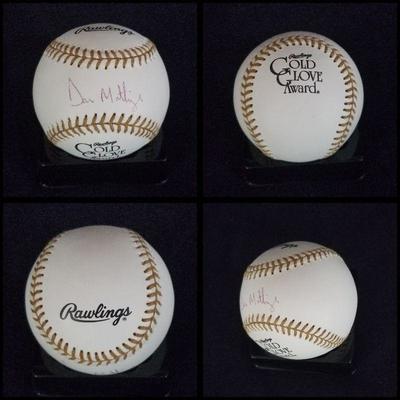 Signed baseball by DONALD MATTINGLY. It also comes with an acrylic case. Estate sale price: $120 
Donald Arthur Mattingly is an American...