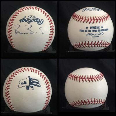 Barry Bonds autographed Rawlings baseball. Estate sale price: $275. This player is very close to getting into the Hall of Fame, which...