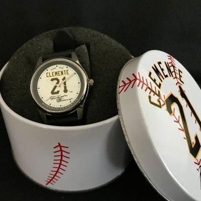 Very hard to find. Clemente 21 Watch in a tin box. Estate sale price: $125